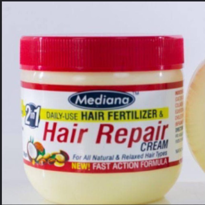 MEDIANA HAIR FERTILIZER AND HAIR REPAIR••FAST ACTION FORMULA Mediana